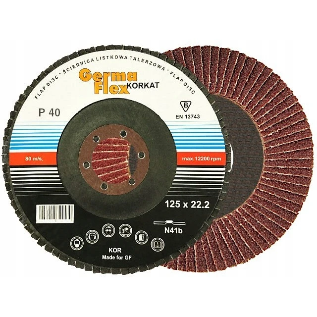 Шлифовальный круг лепестковый GERMAFLEX 125/40 конический (KOR13758)