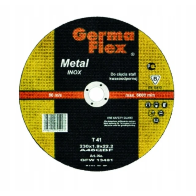 Диск по металу GERMAFLEX 230x1,9 мм INOX (GFW13481)