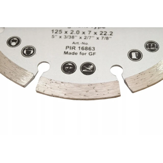 Диск алмазний сегментний Piramid GERMAFLEX 125 мм (PIR16863)