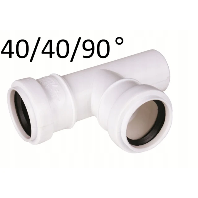 Трійник Kanplast 40x40 <90° White (T404090)