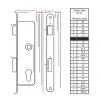 Замок вбудований ролікловий JANIA 72/35 WB (Z223)