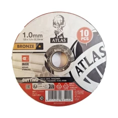 Диск абразивный по металлу Norton 125x1,0 мм INOX ATLAS комплект 10 шт (66252838372)