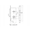 Замок вбудовуваний Assa Abloy 2014 72/45 KL WC ZN (6438352027620)