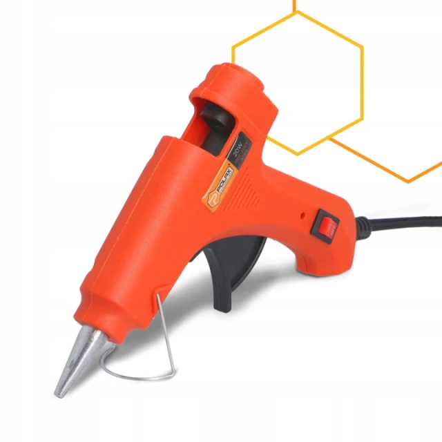 Пістолет клейовий POLAX 8 мм 20W (32-020)