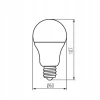 Лампа LED KANLUX 8W E27 теплий White, 10 шт