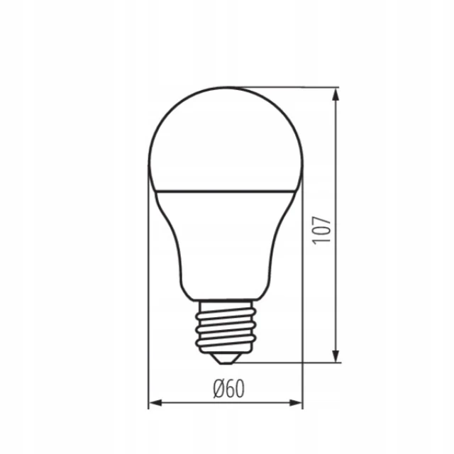 Лампа LED KANLUX 8W E27 теплий White, 10 шт