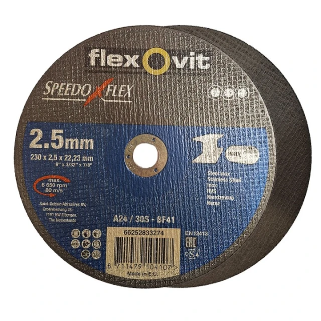 Диск для металу Norton 230x2,5 мм SPEEDOFLEX FLEXOVIT (66252833274)