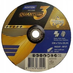 Шлифовальный круг Norton 230x7,0 мм металл нержавеющий QUANTUM 3 (371365)