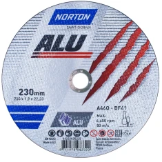 Диск для алюминия Norton 230x1,9 мм (828235)