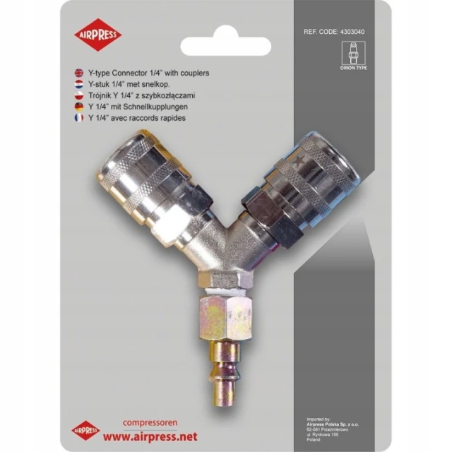 Трійник AIRPRESS 3x1/2