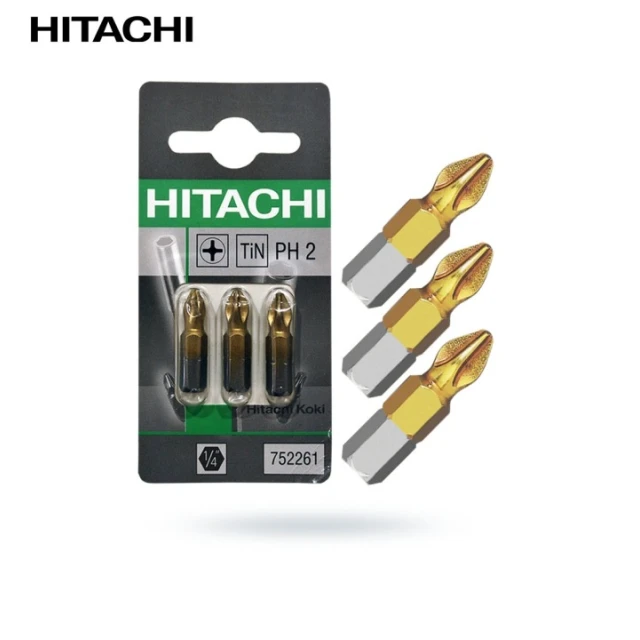Бита HiKOKI PH2x25mm титановая 3 шт (752261)