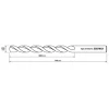Свердло SDS MAX HiKOKI 12x740/600 4 спіралі 4 ріжучі кромки (754365)
