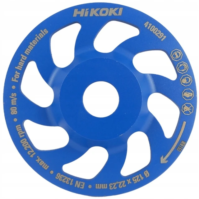 Шліфувальний круг HiKOKI 125x22,23x3 мм бетон (4100291)