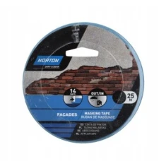Стрічка штукатурна UV PVC Norton 24 мм x 25 м, синя (78072710032)