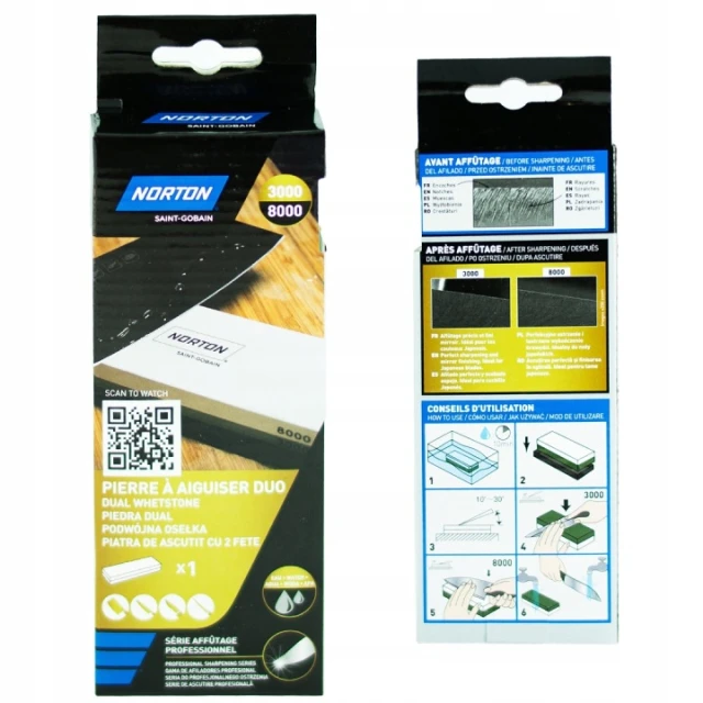 Точильный камень Norton 2-сторонний 180 мм A3000/A8000 (69078678677)