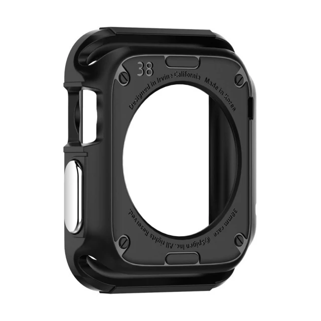 Чохол Spigen для Apple Watch 42 mm Rugged Armor Black (SGP11496)
