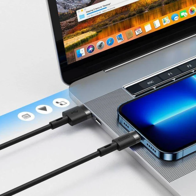 Кабель Joyroom USB-A to Lightning 2.4A 1.2m Black (S-1224N2-BLACK-LG)