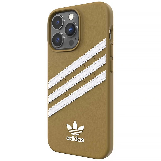 Чехол Adidas OR Molded PU для iPhone 13 | 13 Pro Beige Gold (8718846097628)