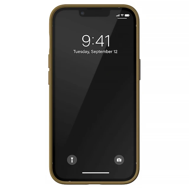 Чехол Adidas OR Molded PU для iPhone 13 | 13 Pro Beige Gold (8718846097628)