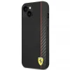 Чохол Ferrari Carbon для iPhone 14 Plus Black (FEHCP14MAXBK)