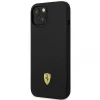 Чехол Ferrari Silicone Metal Logo для iPhone 14 Plus Black (FEHCP14MSIBBK)