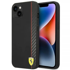 Чохол Ferrari Carbon для iPhone 14 | 13 Black (FEHCP14SAXBK)