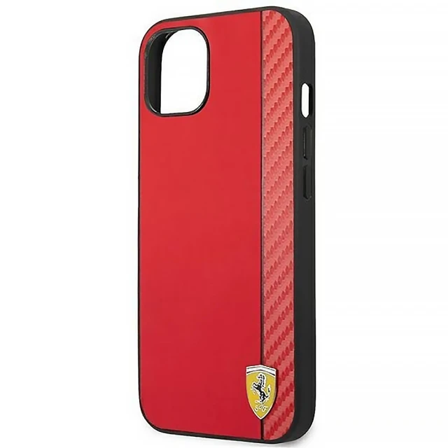 Чохол Ferrari Carbon для iPhone 14 | 13 Red (FEHCP14SAXRE)