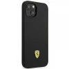 Чохол Ferrari Silicone Metal Logo для iPhone 14 | 13 Black (FEHCP14SSIBBK)