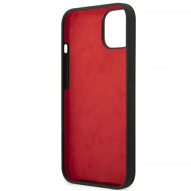Чохол Ferrari Silicone Metal Logo для iPhone 14 | 13 Black (FEHCP14SSIBBK)