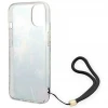 Чохол Guess Flower Strap для iPhone 14 | 13 Blue (GUOHCP14SHFLSB)