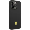 Чохол Ferrari Silicone Metal Logo для iPhone 14 Pro Max Black (FEHCP14XSIBBK)