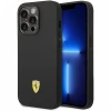 Чохол Ferrari Silicone Metal Logo для iPhone 14 Pro Max Black (FEHCP14XSIBBK)