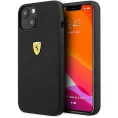 Чохол Ferrari Silicone для iPhone 13 mini Black (FESSIHCP13SBK)
