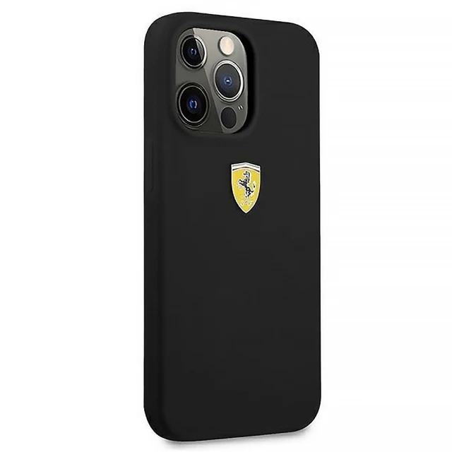 Чехол Ferrari Silicone для iPhone 13 Pro Max Black (FESSIHCP13XBK)