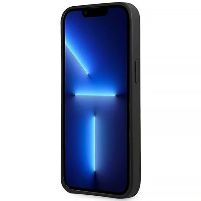 Чохол Guess Saffiano Triangle Logo для iPhone 13 mini Black (GUHCP13SPSATLK)