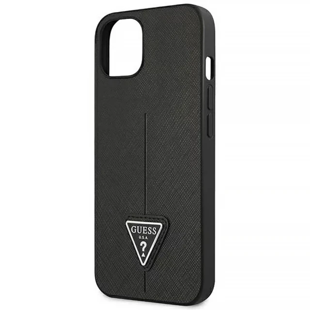 Чохол Guess Saffiano Triangle Logo для iPhone 13 mini Black (GUHCP13SPSATLK)