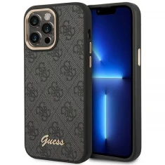 Чехол Guess 4G Vintage Gold Logo для iPhone 14 Pro Max Black (GUHCP14XHG4SHK)