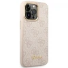 Чохол Guess 4G Vintage Gold Logo для iPhone 14 Pro Max Pink (GUHCP14XHG4SHP)