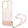 Чохол Guess Translucent Pearl Strap для iPhone 14 Pro Max Pink (GUHCP14XHGCOHP)