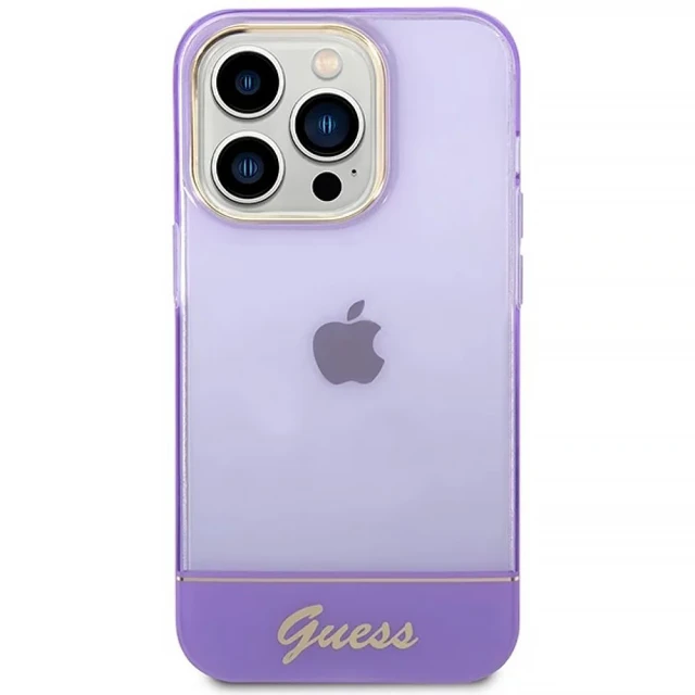 Чохол Guess Translucent для iPhone 14 Pro Max Purple (GUHCP14XHGCOU)