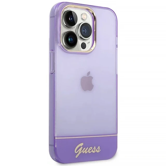 Чохол Guess Translucent для iPhone 14 Pro Max Purple (GUHCP14XHGCOU)
