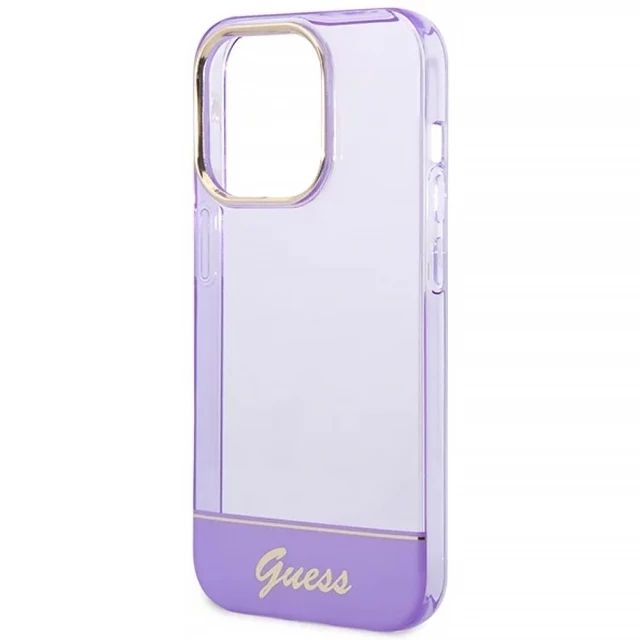 Чохол Guess Translucent для iPhone 14 Pro Max Purple (GUHCP14XHGCOU)