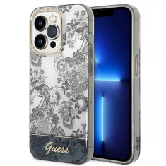 Чохол Guess Porcelain Collection для iPhone 14 Pro Max Grey (GUHCP14XHGPLHG)