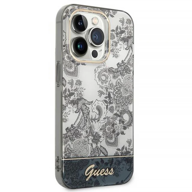 Чохол Guess Porcelain Collection для iPhone 14 Pro Max Grey (GUHCP14XHGPLHG)