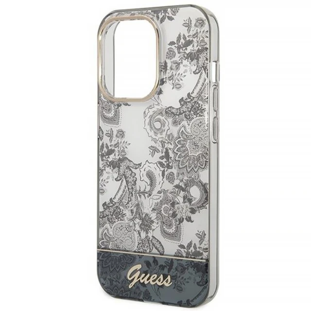 Чохол Guess Porcelain Collection для iPhone 14 Pro Max Grey (GUHCP14XHGPLHG)