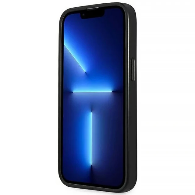 Чехол Guess Saffiano Triangle Logo для iPhone 14 Pro Max Silver (GUHCP14XPSATLG)