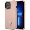 Чехол Guess Saffiano Triangle Logo для iPhone 14 Pro Max Pink (GUHCP14XPSATLP)