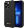 Чохол Guess Silicone Vintage Gold Logo для iPhone 14 Pro Max Black (GUHCP14XSLSMK)