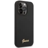 Чохол Guess Silicone Vintage Gold Logo для iPhone 14 Pro Max Black (GUHCP14XSLSMK)
