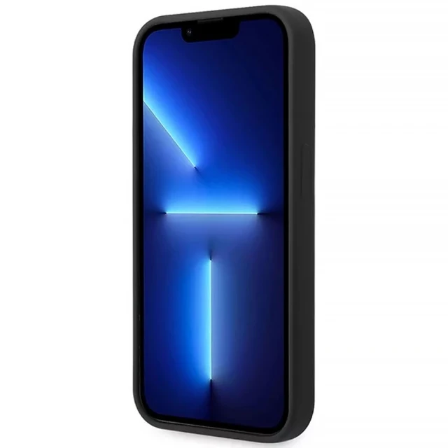 Чохол Guess Silicone Vintage Gold Logo для iPhone 14 Pro Max Black (GUHCP14XSLSMK)